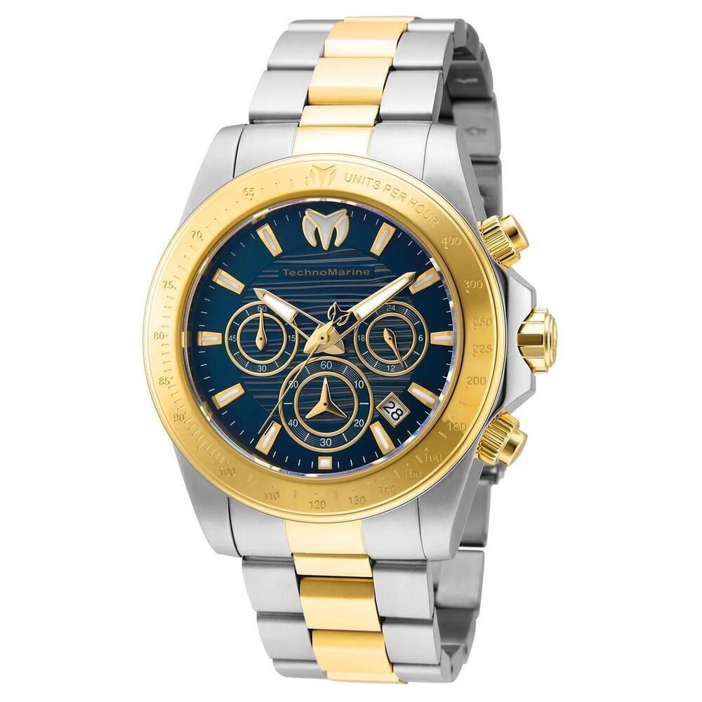 NWT TechnoMarine TM-219003 Manta | Chronograph | Blue | Men's Watch